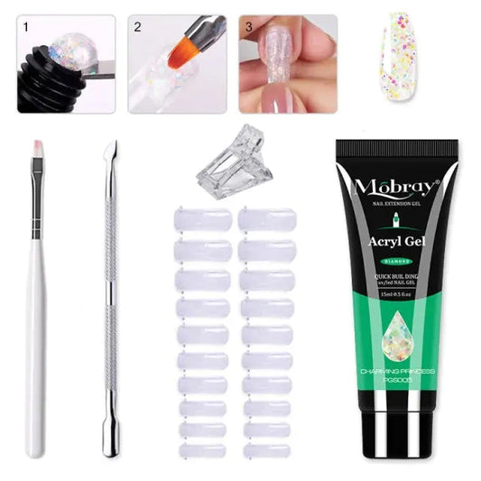 KIT DE GEL ACRILICO PARA UÑAS