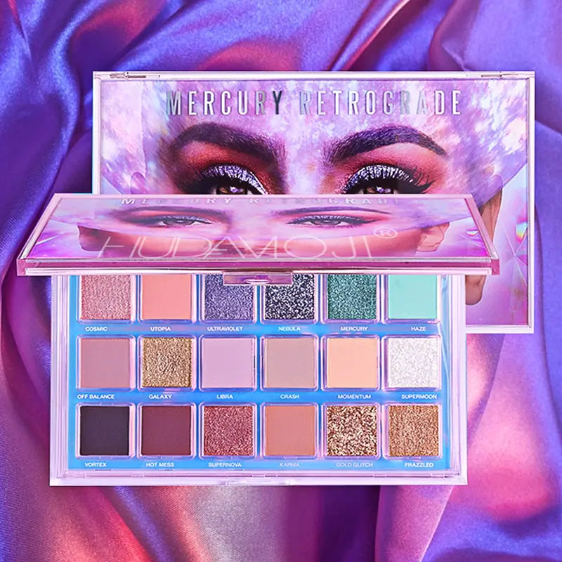 PALETA DE SOMBRAS PARA OJOS "MERCURY RETROGRADE" (18 COLORES)