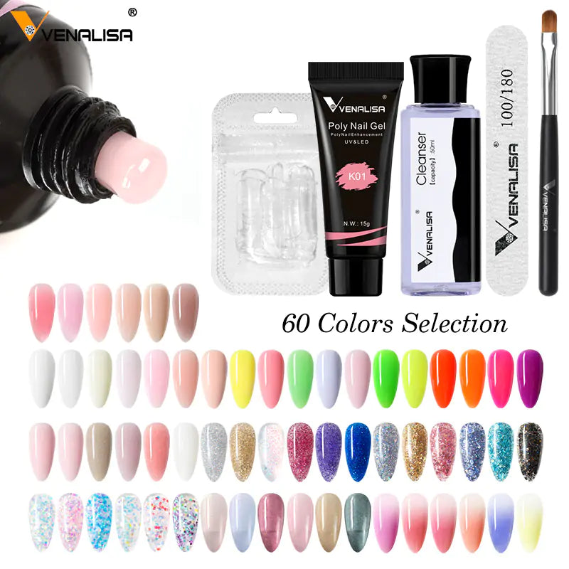 KIT PARA UÑAS POLYGEL VENALISA