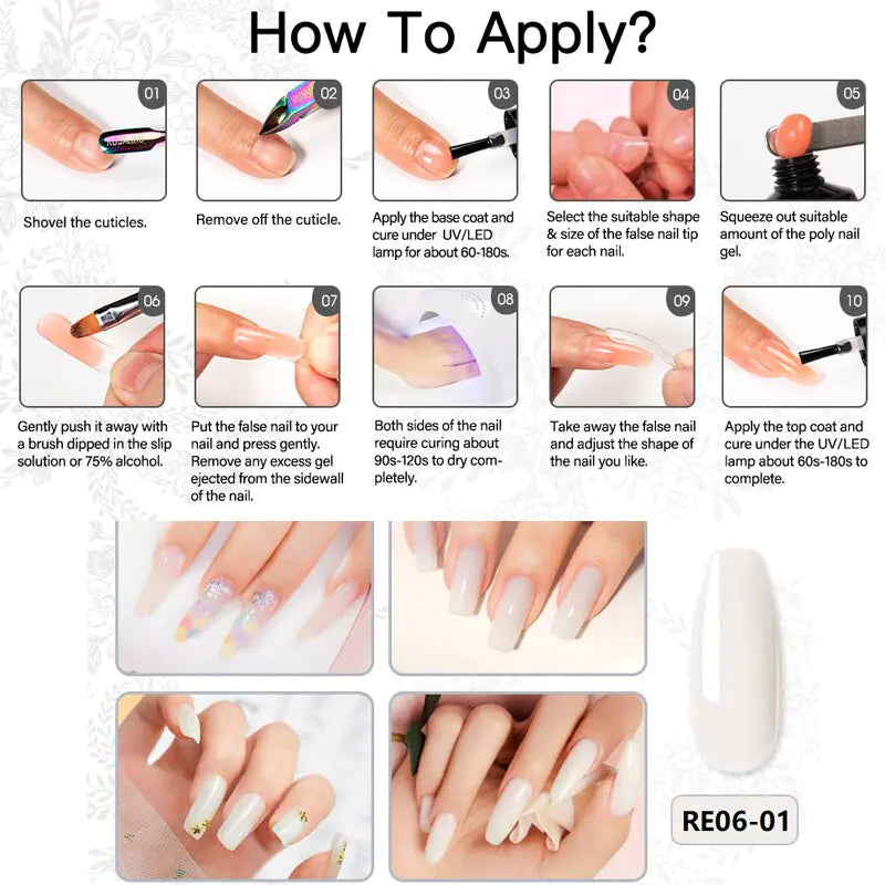 POLYGEL PARA UÑAS (COLORES NUDE)