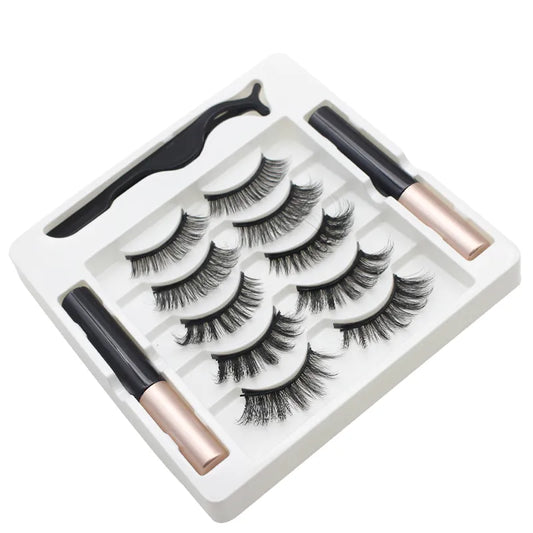 3D Magnetic Eyelashes Magnet Eyeliner SET DE PESTAÑAS 3D (5 PIEZAS)