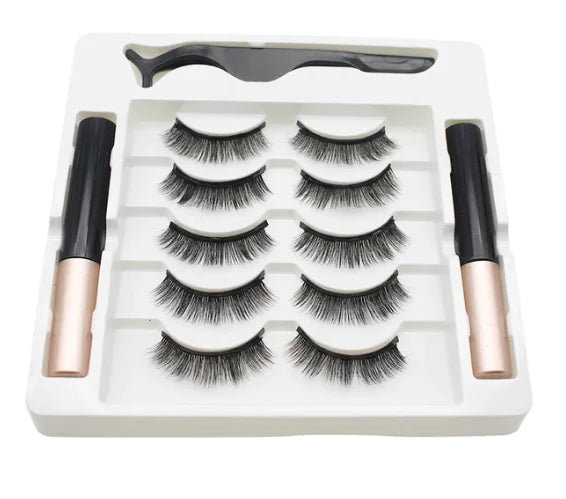 3D Magnetic Eyelashes Magnet Eyeliner SET DE PESTAÑAS 3D (5 PIEZAS)