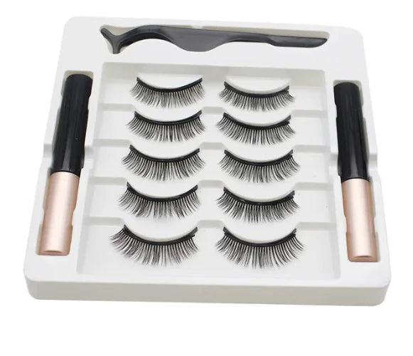 3D Magnetic Eyelashes Magnet Eyeliner SET DE PESTAÑAS 3D (5 PIEZAS)