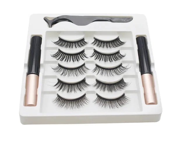 3D Magnetic Eyelashes Magnet Eyeliner SET DE PESTAÑAS 3D (5 PIEZAS)